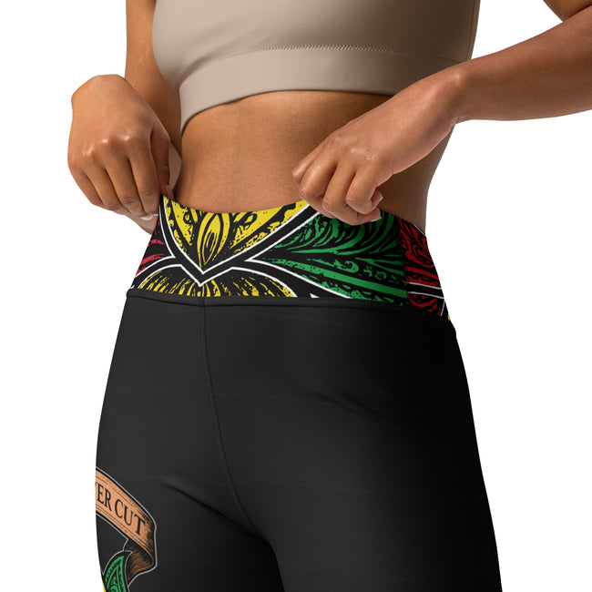 One Love Paisley Lotus Yoga Leggings Main Image