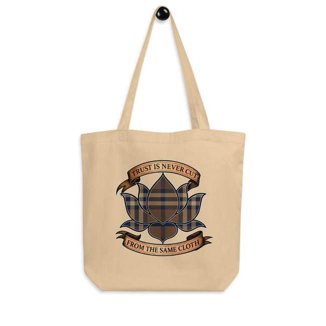 Plaid Lotus Eco Tote Bag Main Image