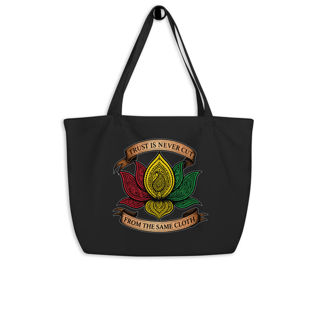 One Love Paisley Lotus Large Organic Tote Bag Main Image