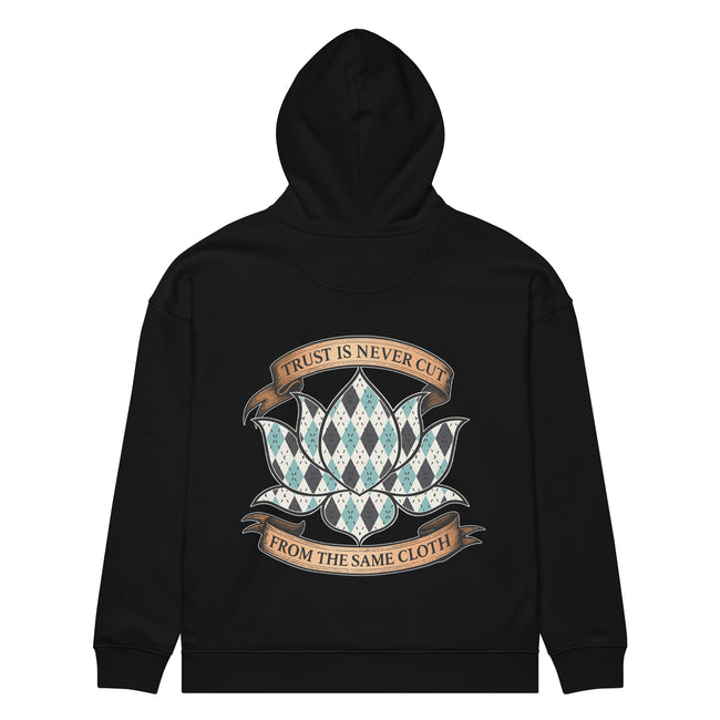 Argyle Lotus Unisex aOrganic Relaxed Hoodies Main Image